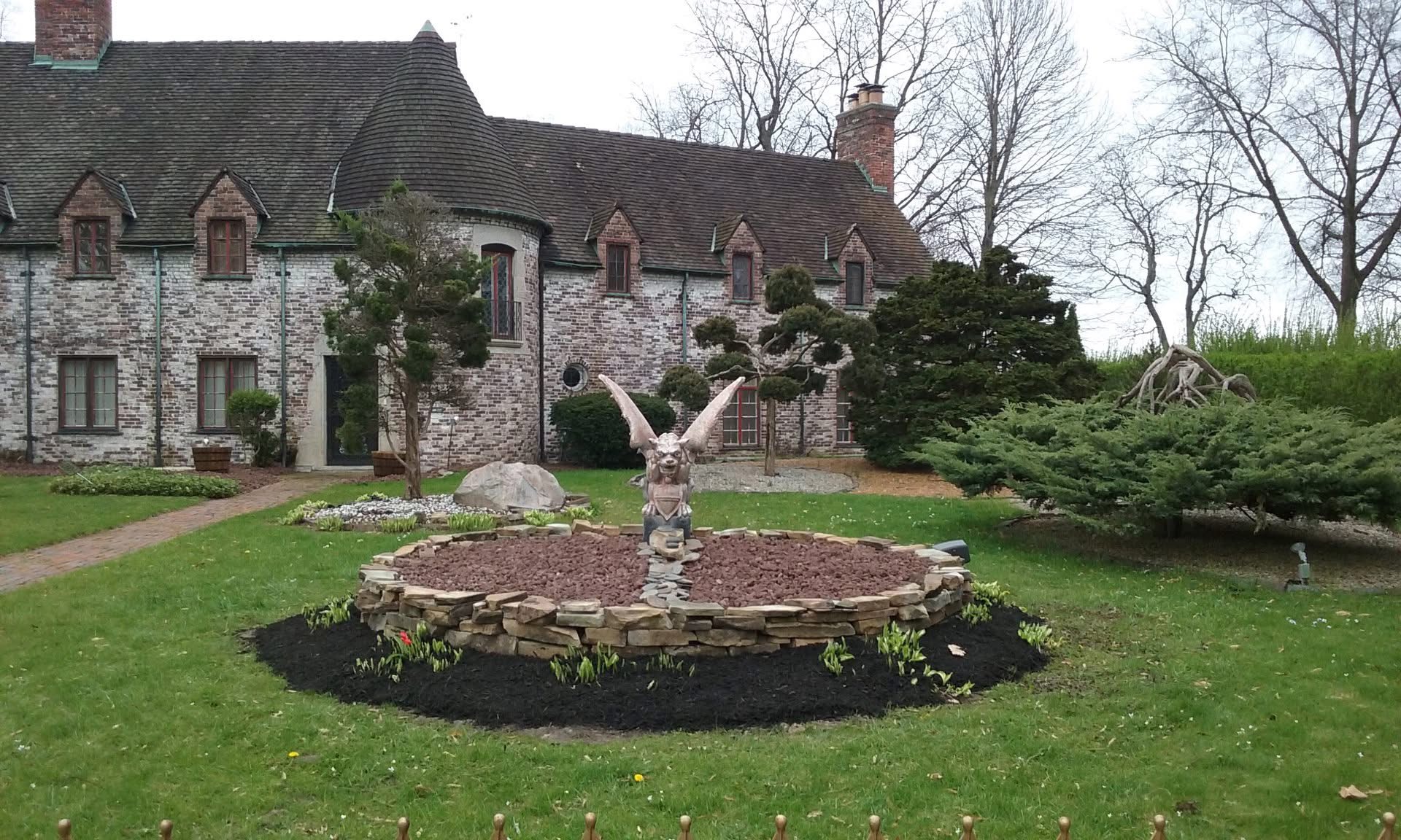 Backyard lawn over-seeding in Michiana, Indiana
